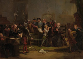 David Van Der Kellen III - Filips Willem wordt uit de hogeschool te Leuven ontvoerd Anno 1568.webp