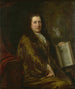 Caspar Commelinista, kirjakauppiaasta, sanomalehtien kustantajasta ja Amsterdamin virallisen historian kirjoittajasta. Amsterdamin kuvaus, 1693. - David van der Plas — näkymä teoksesta