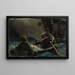 Pariskunta veneessä - Dean Cornwell — kehystetty taideteos seinällä