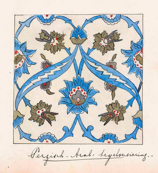 Décoration de carreaux floraux persano-arabes - Johanna van de Kamer