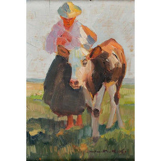 Demeter Koko - Buerin mit Kalb.webp