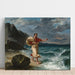 Maalauksen jäljennös Démosthène maalaus meren rannalla - Eugène Delacroix