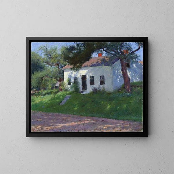 Cottage au bord de la route - Dennis Miller Bunker — kehystetty taideteos seinällä