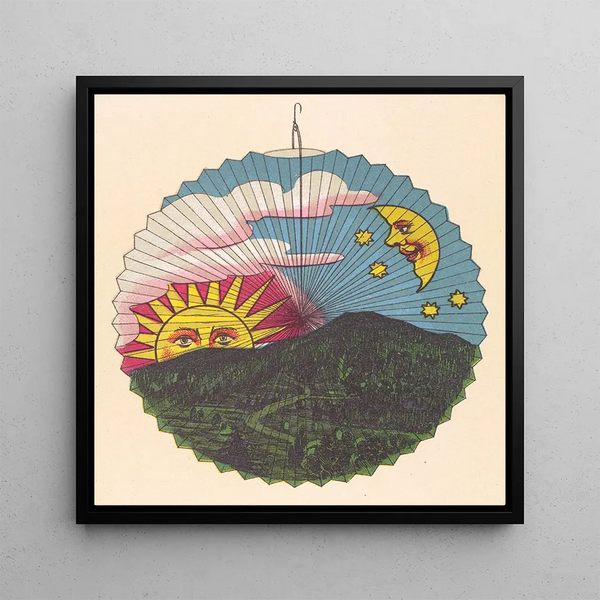 Design de lanterne au coucher du soleil - Anonyme