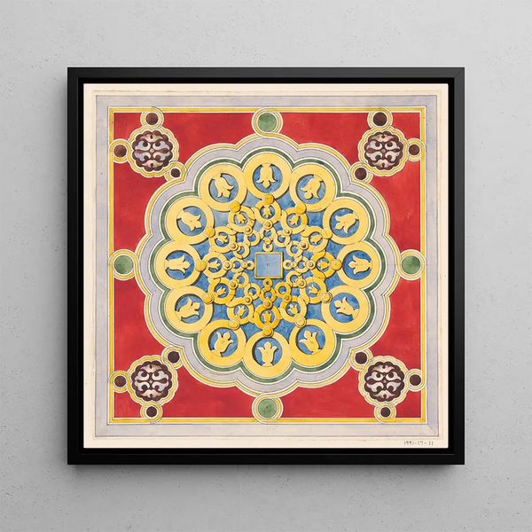 Design pour un panneau décoratif pour l'architecture du festival de juillet - Anonyme