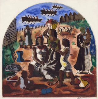 Dessin préparatoire pour L'enseignement des Indiens - Cândido Portinari