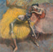 Kaksi tanssijaa keltaisissa ja vaaleanpunaisissa - Edgar Degas — näkymä teoksesta