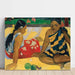 Maalauksen jäljennös Kaksi Tahitelaista naista - Paul Gauguin
