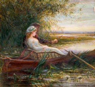 Deux Figures dans un Bateau - Charles James Lewis