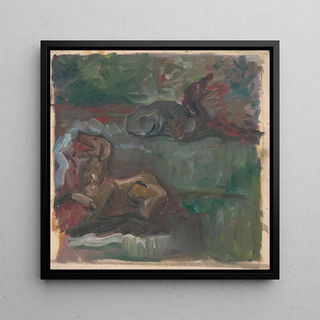 Deux chiens couchés - Arnold Peter Weisz-Kubnan