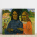 Maalauksen jäljennös Kaksi naista - Paul Gauguin