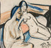 Kaksi naista istumassa studiossa - Ernst Ludwig Kirchner — näkymä teoksesta