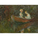 Maalauksen jäljennös Kaksi naista veneessä - Claude Monet