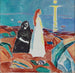 Kaksi naista rannalla - Edvard Munch — näkymä teoksesta