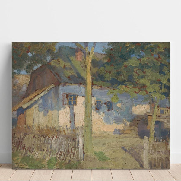 Maalauksen jäljennös Edessä talon - Ľudovít Čordák