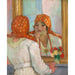 Maalauksen jäljennös Henri Lebasque - Maalaus edessä peilistä Île-d'Yeu