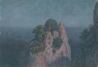 Dezider Czlder - Seascape with Rocks.webp