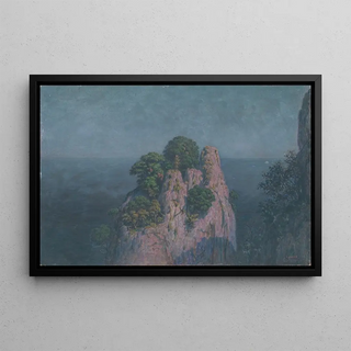 Dezider Czlder - Seascape with Rocks.webp