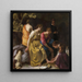 Diane et ses Nymphes - Johannes Vermeer — kehystetty taideteos seinällä