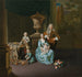 Diederik Baron van Leyden van Vlaardingen 1695-1764, Bourgmestre de Leyde avec sa femme Sophia Dina de Rovere et leurs fils Pieter Jan et Adriaan Pompejus - Willem van Mieris — näkymä teoksesta