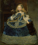 Infante Margaret Teresa in sininen mekko - Diego Velázquez — näkymä teoksesta