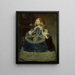 Infante Margaret Teresa in sininen mekko - Diego Velázquez — kehystetty taideteos seinällä