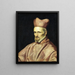 Gaspar de Borja y Velasco kardinaalin muotokuva - Diego Velázquez — kehystetty taideteos seinällä