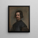 Portrait d'un homme, peut-être un autoportrait - Diego Velázquez — kehystetty taideteos seinällä