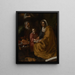 L Éducation de la Vierge - Diego Velázquez — kehystetty taideteos seinällä