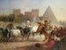 Karjanajoa Porta San Paolo ja Cestiuksen pyramidin edessä Roomassa - Dietrich Wilhelm Lindau — näkymä teoksesta