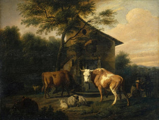 Dirck van Bergen - Grazing Cattle.webp