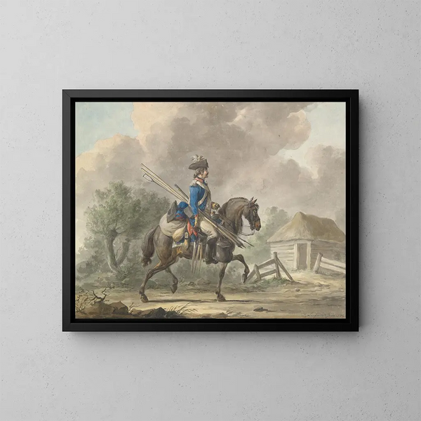 Dragoon néerlandais de la Garde générale - Dirk Langendijk — kehystetty taideteos seinällä
