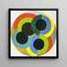 Disques - Robert Delaunay — kehystetty taideteos seinällä