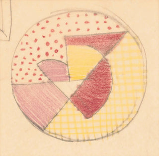 Divers petits croquis pour des plateaux de table incrustés Design avec motif circulaire et géométrique - Winold Reiss