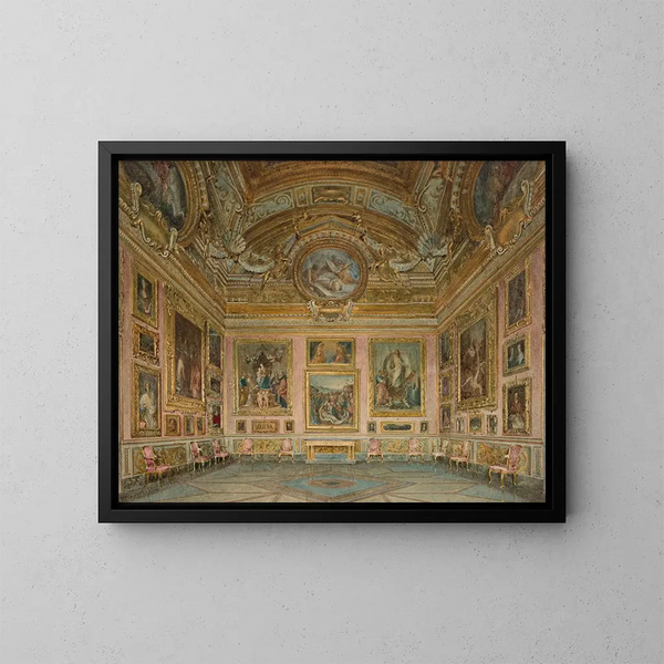Florenceen Palazzo Pitti:n sisämaalaus, Iliaden sali - Domenico Caligo — kehystetty taideteos seinällä