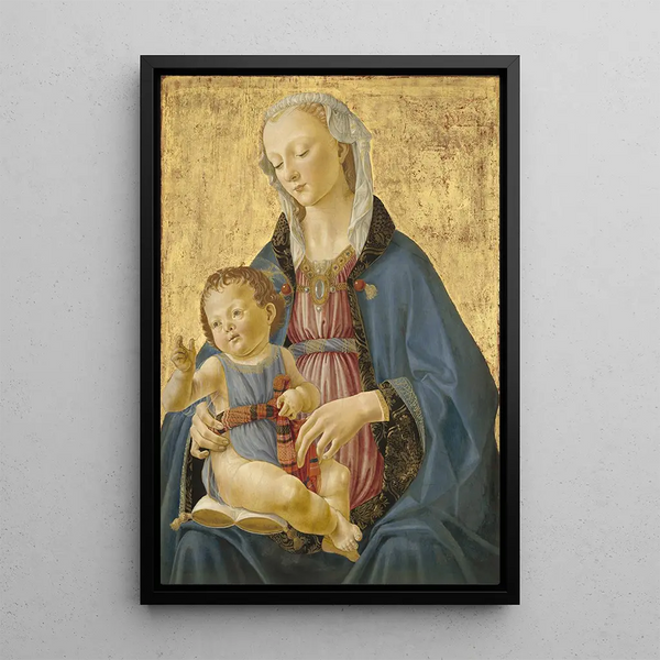 Maalauksen jäljennös Madone ja lapsi - Domenico Ghirlandaio
