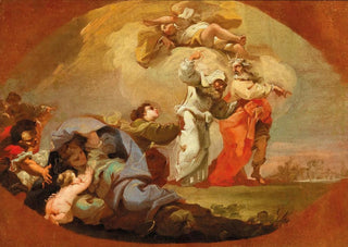 Domenico Pedrini - Moses and Aaron guide the Israelites out of Egypt.webp