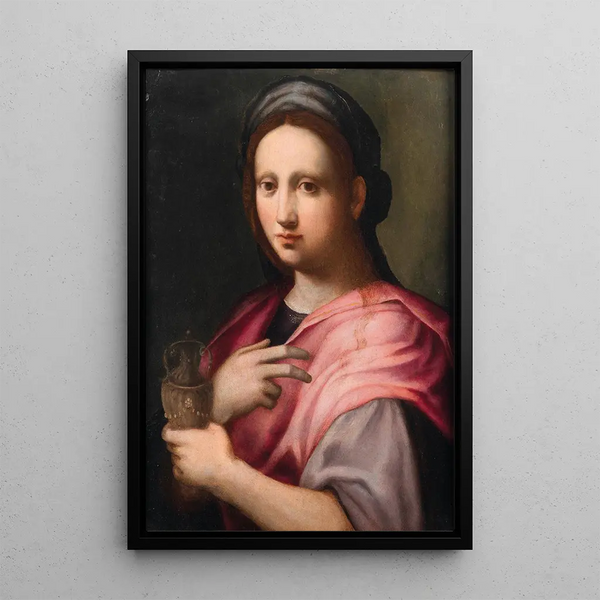 Domenico Puligo - Saint Mary Magdalene holding an ointment vessel.webp