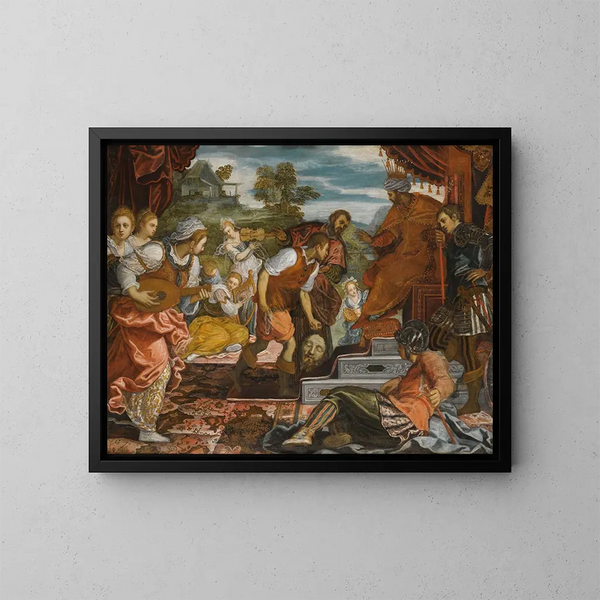 Le Triomphe de David - Domenico Tintoretto — kehystetty taideteos seinällä