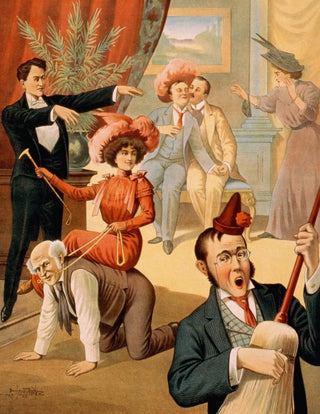 Donalson Lith Co - Hypnotist directing people to do unusual activities III.webp
