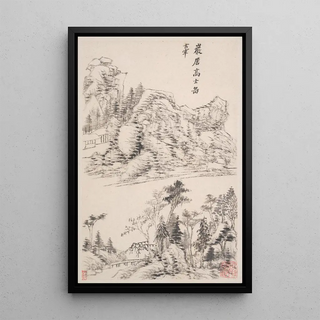 Dong Qichang - Landscapes after old masters Pl4.webp