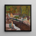 Dorf am Fluss II - Egon Schiele — kehystetty taideteos seinällä
