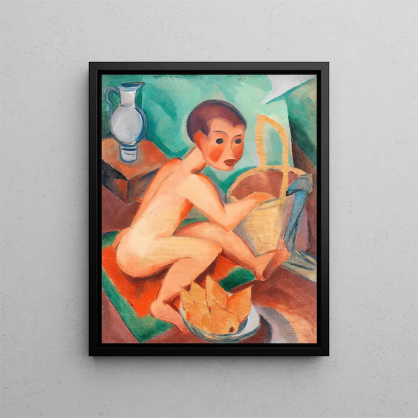 Dorothea MaetzelJohannsen - Akt mit Korb und Birnen.webp