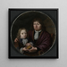 Isaac Pontanus ja Hendrik van Beekin kaksois-portraitista - Michiel Van Musscher — teoksen seinäesittely