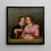Double portrait des nièces Bardua - Caroline Bardua — kehystetty taideteos seinällä