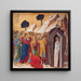 La résurrection de Lazare - Duccio di Buoninsegna — kehystetty taideteos seinällä