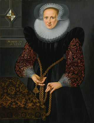 Dutch School - Portrait of Aefge Gijbland 15811625.webp