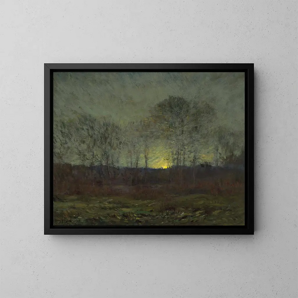 Lever de lune - Dwight William Tryon — kehystetty taideteos seinällä
