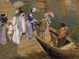 Le ferry - E. Phillips Fox — näkymä teoksesta