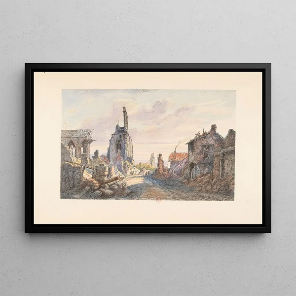 E Tatin - Soissons La cathdrale et la rue de la Buerie.webp